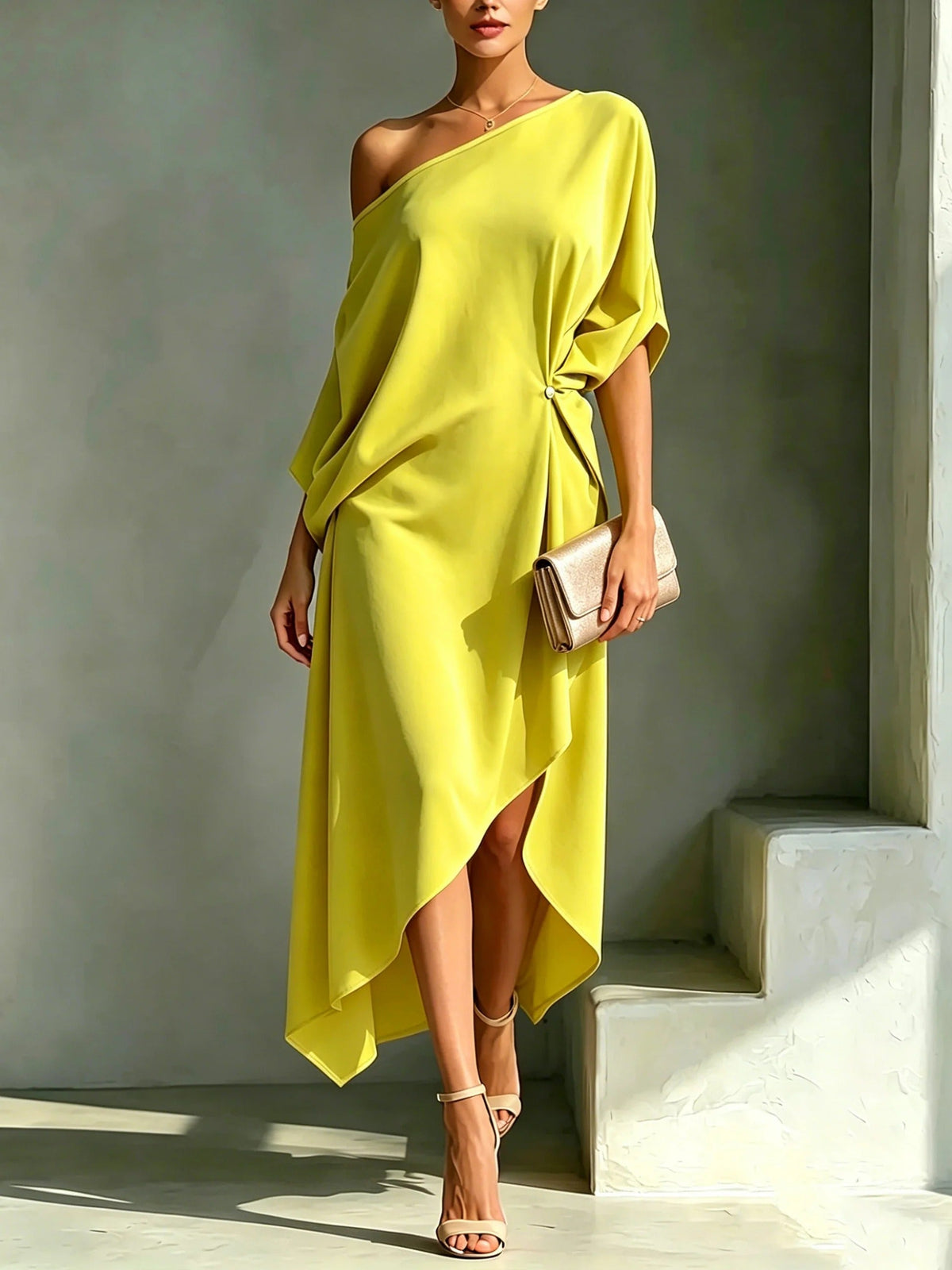 Mariana | Elegantní asymetrické šaty