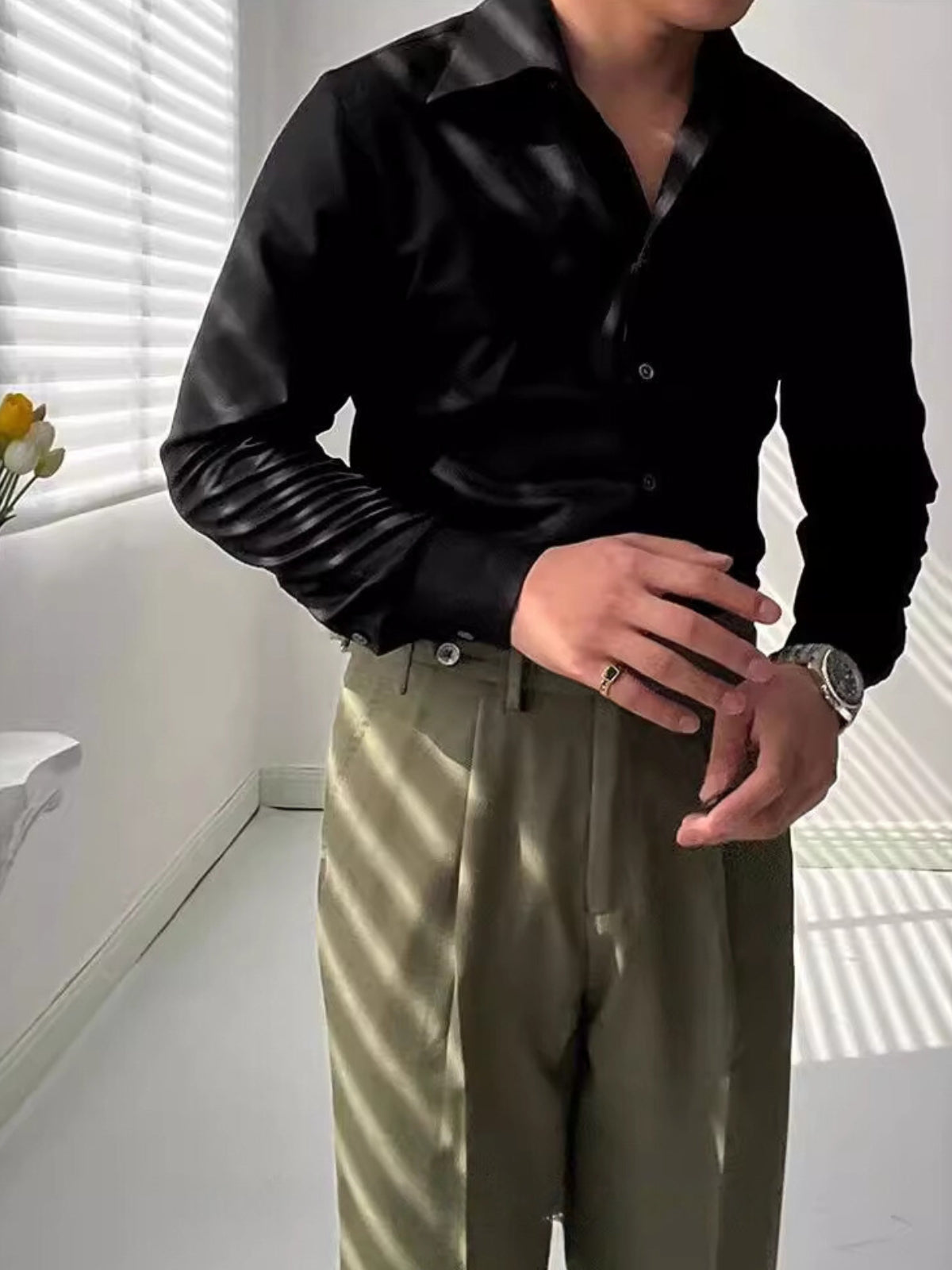 Viktor | Pánská Slim Košile z Bambusového Vlákna