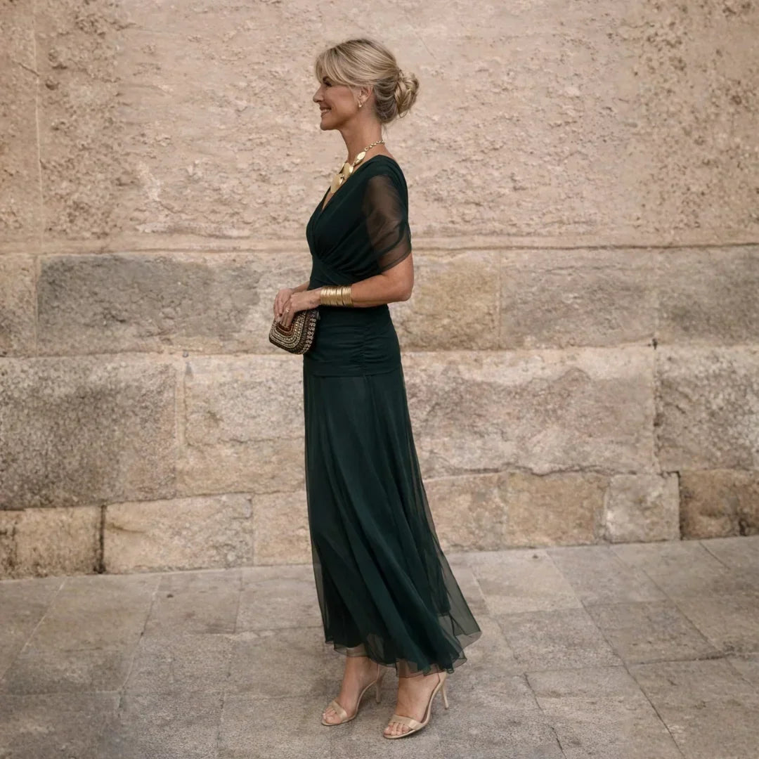 Helena | Elegantní zelené šaty
