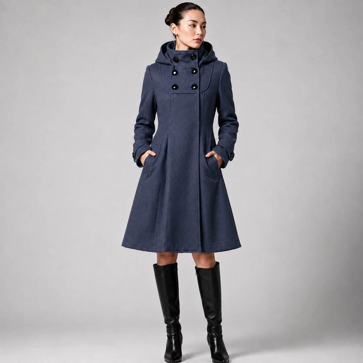 Dorotka | Elegantní kabát s kapucí