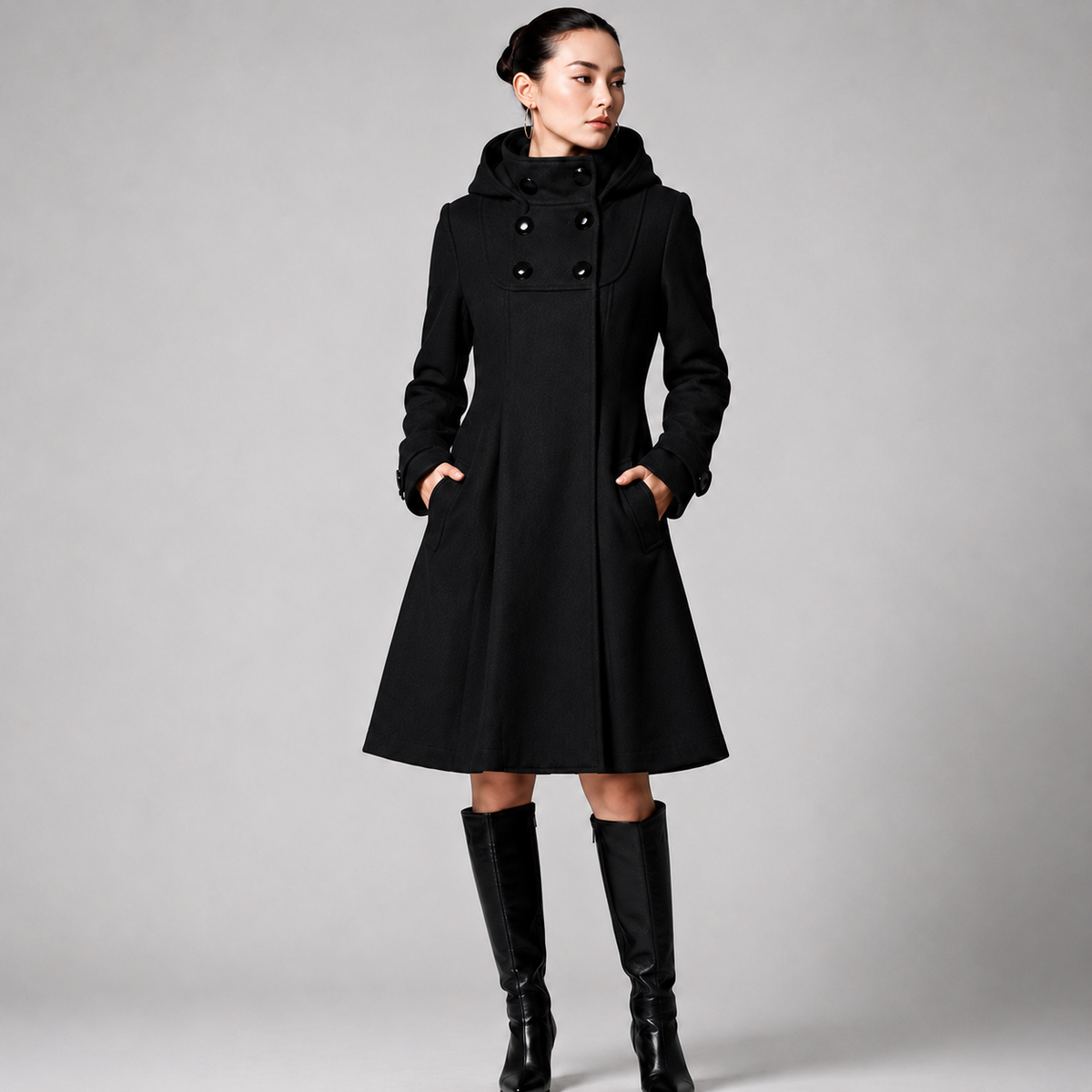 Dorotka | Elegantní kabát s kapucí