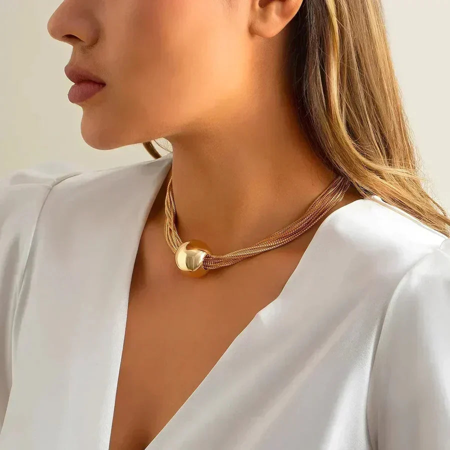 Radomíra | Elegantní zlatý náhrdelník