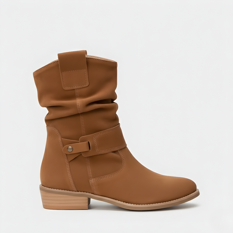 Libuše | Semišové Kotníkové Boty v Boho Stylu