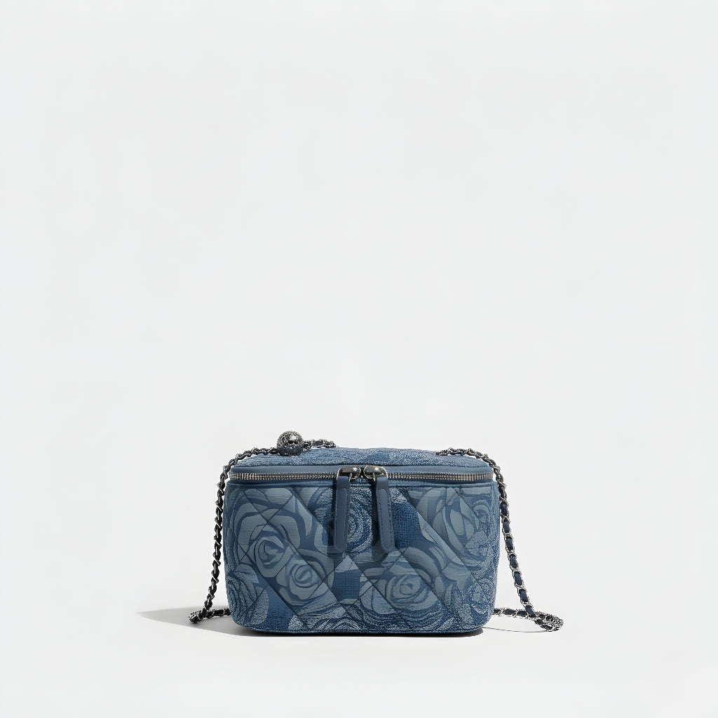 Blanka | Džínová Crossbody Kabelka s Řetízkem