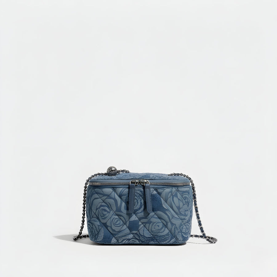 Blanka | Džínová Crossbody Kabelka s Řetízkem