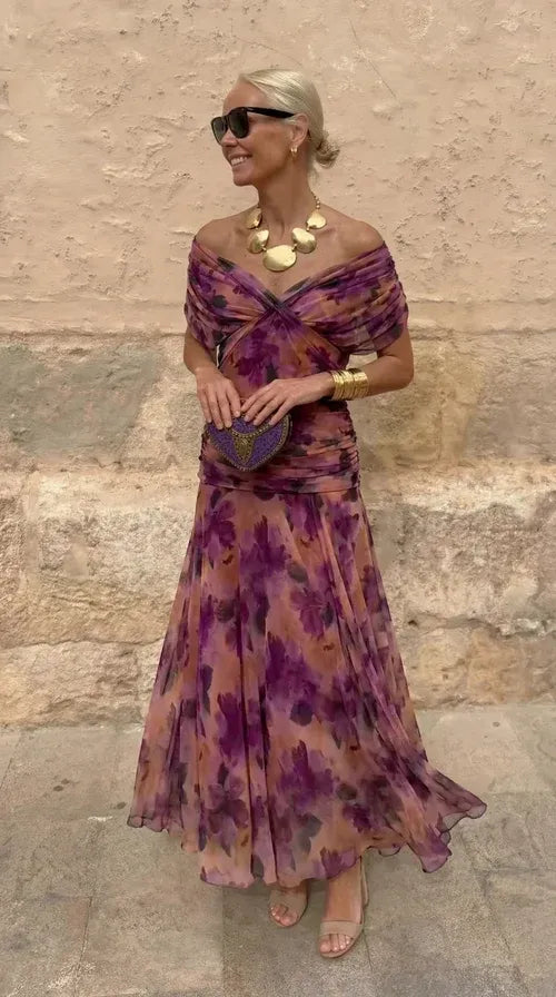 Anna | Elegantní šaty s květinovým vzorem