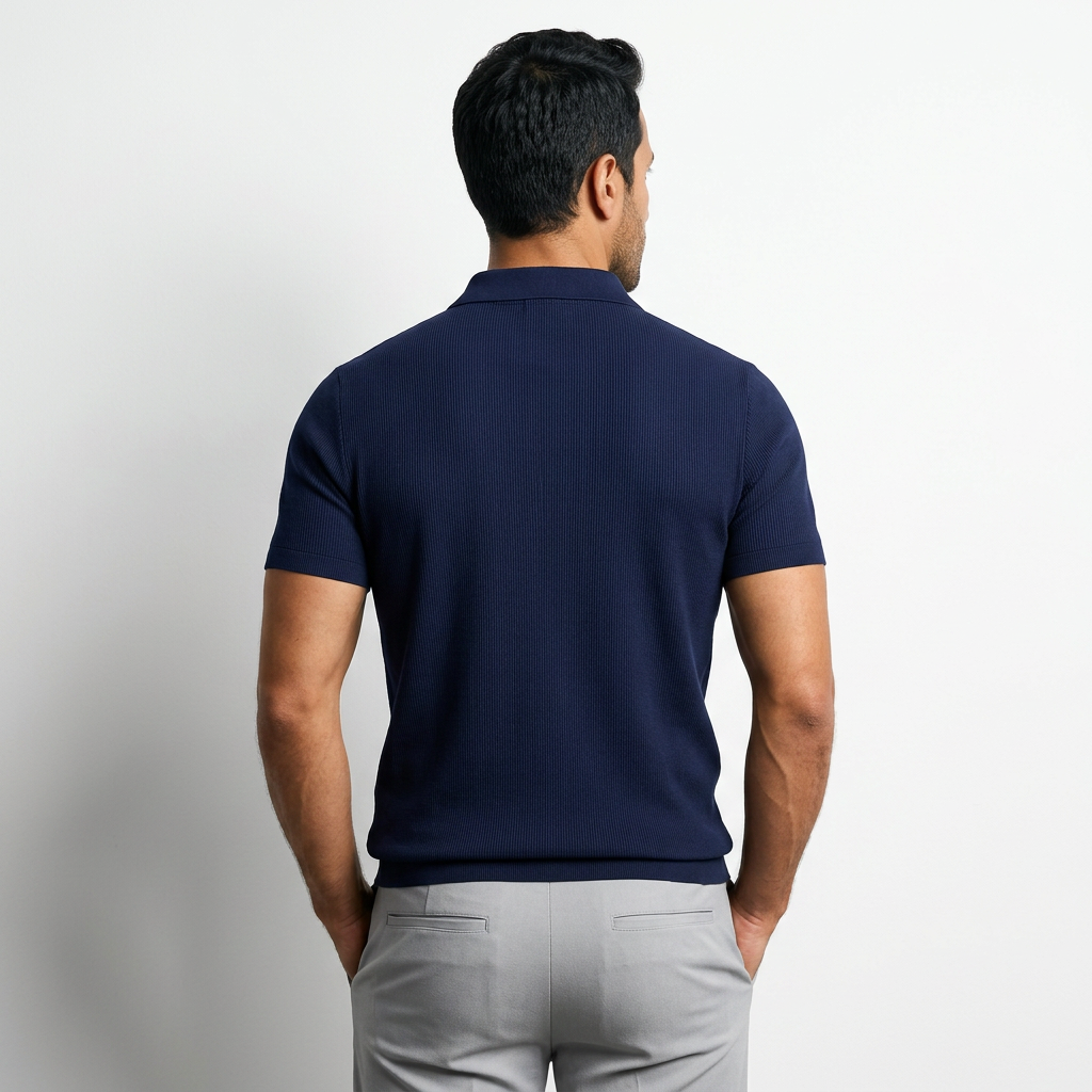 Jan | Pánské prodyšné polo se zipem ve střihu slim fit