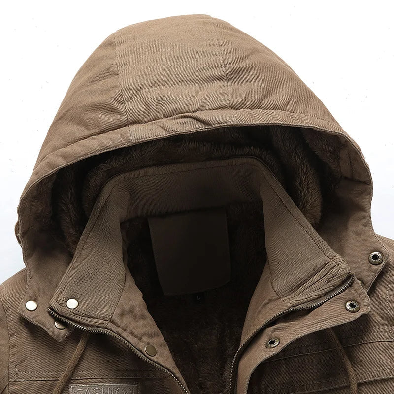 Karel | Pánská Bavlněná Parka s Kapucí