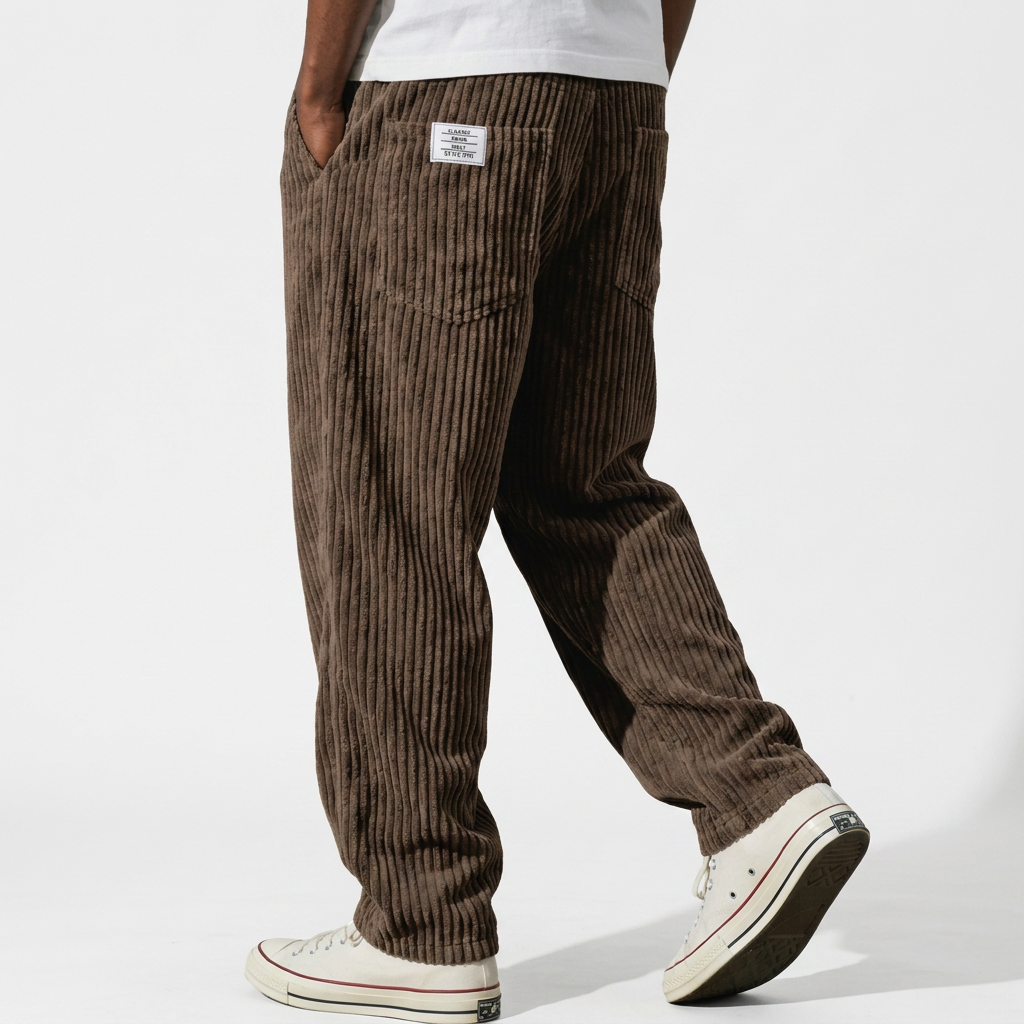 Marek | Pánské manšestrové kalhoty volného střihu